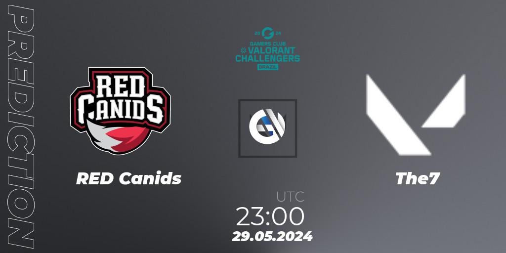 RED Canids vs The7: Match Prediction. 29.05.2024 at 23:20, VALORANT, VALORANT Challengers 2024 Brazil: Split 2