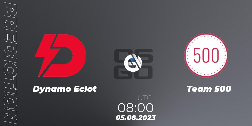 Dynamo Eclot vs Team 500: Match Prediction. 05.08.2023 at 08:00, Counter-Strike (CS2), European Pro League Season 10: Division 2