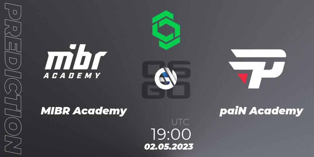 MIBR Academy vs paiN Academy: Match Prediction. 02.05.2023 at 19:00, Counter-Strike (CS2), CCT South America Series #7