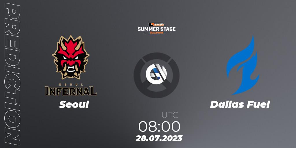 Seoul vs Dallas Fuel: Match Prediction. 28.07.2023 at 08:00, Overwatch, Overwatch League 2023 - Summer Stage Qualifiers