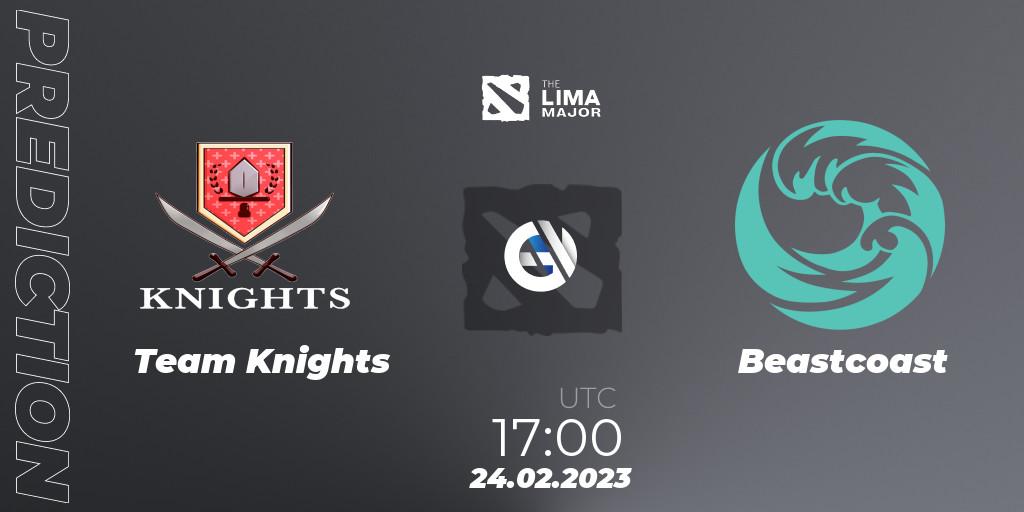 Team Knights vs Beastcoast: Match Prediction. 24.02.23, Dota 2, The Lima Major 2023