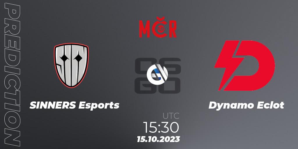 SINNERS Esports vs Dynamo Eclot: Match Prediction. 15.10.2023 at 15:30, Counter-Strike (CS2), Tipsport Cup Prague Fall 2023