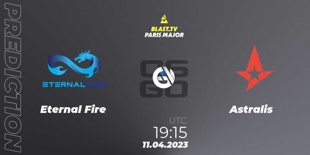 Eternal Fire vs Astralis: Match Prediction. 11.04.2023 at 19:00, Counter-Strike (CS2), BLAST.tv Paris Major 2023 Europe RMR B