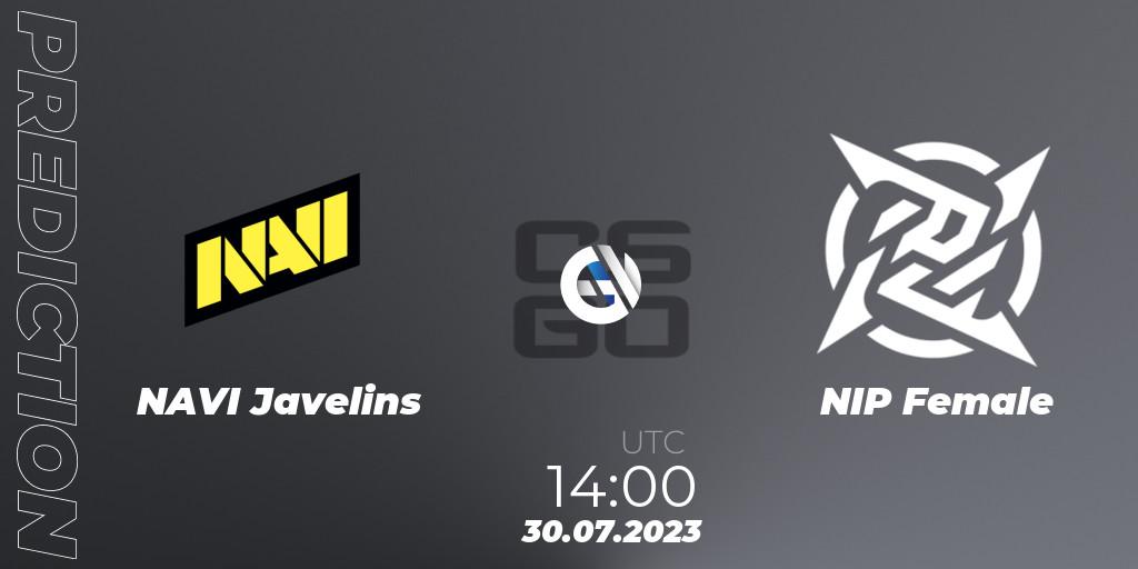 NAVI Javelins vs NIP Female: Match Prediction. 30.07.2023 at 14:00, Counter-Strike (CS2), ESL Impact Summer 2023 Cash Cup 3 Europe