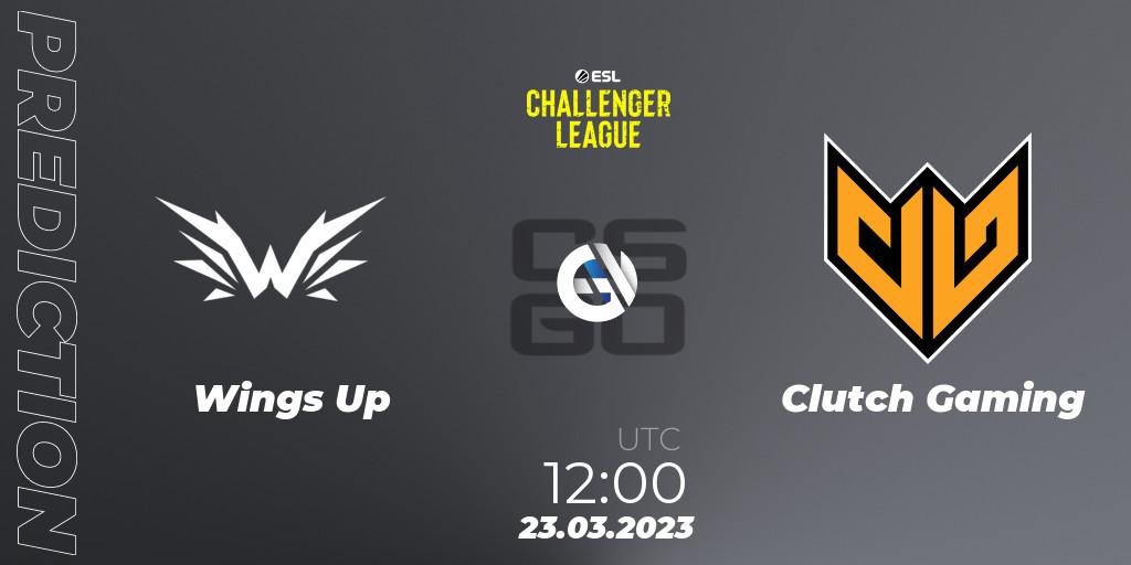 Wings Up vs Clutch Gaming: Match Prediction. 23.03.23, CS2 (CS:GO), ESL Challenger League Season 44: Asia-Pacific
