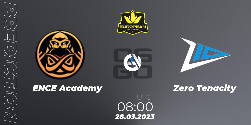 ENCE Academy vs Zero Tenacity: Match Prediction. 28.03.23, CS2 (CS:GO), European Pro League Season 7: Division 2