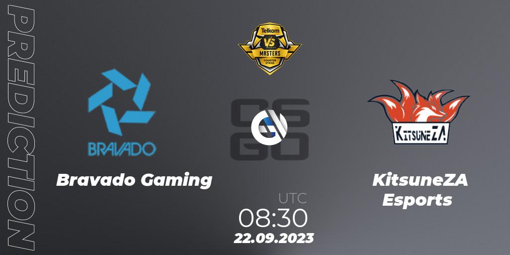 Bravado Gaming vs KitsuneZA Esports: Match Prediction. 22.09.2023 at 08:30, Counter-Strike (CS2), VS Gaming League Masters 2023