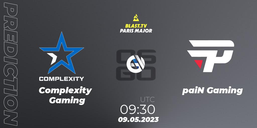 Complexity Gaming vs paiN Gaming: Match Prediction. 09.05.23, CS2 (CS:GO), BLAST Paris Major 2023 Challengers Stage