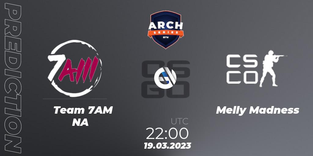 Team 7AM NA vs Melly Madness: Match Prediction. 19.03.23, CS2 (CS:GO), BTL Arch Series Championship 2023