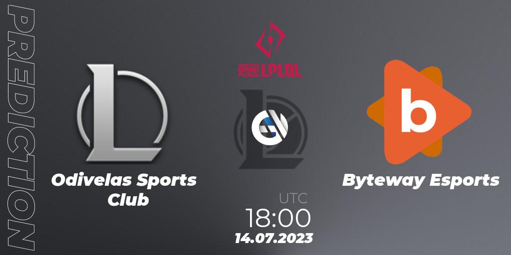 Odivelas Sports Club vs Byteway Esports: Match Prediction. 14.07.2023 at 18:00, LoL, LPLOL Split 2 2023 - Group Stage