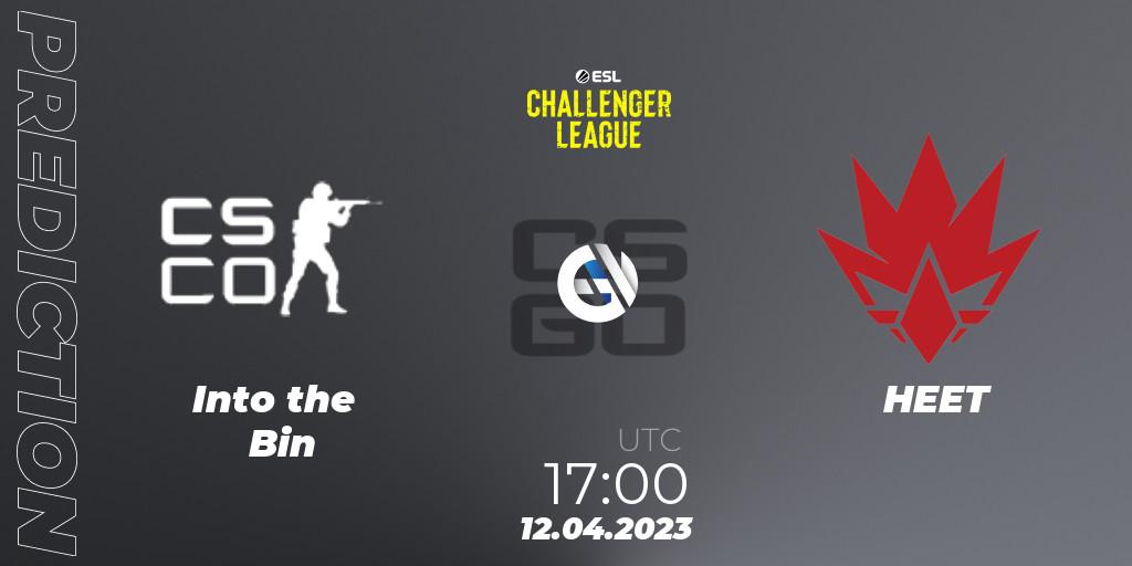 Into the Bin vs HEET: Match Prediction. 17.04.23, CS2 (CS:GO), ESL Challenger League Season 45: Europe