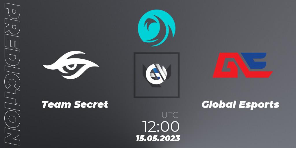 Team Secret vs Global Esports: Match Prediction. 15.05.23, VALORANT, VCT 2023: Pacific League