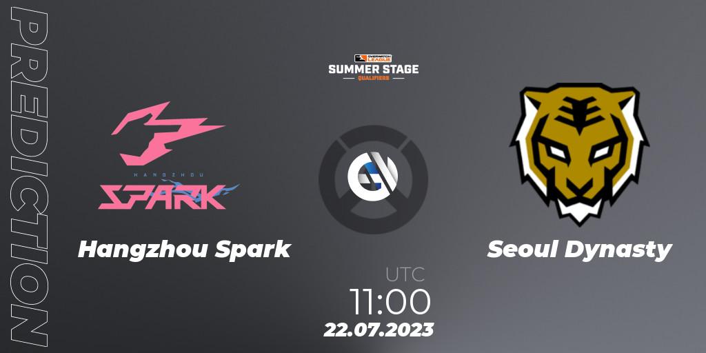 Hangzhou Spark vs Seoul Dynasty: Match Prediction. 22.07.2023 at 11:30, Overwatch, Overwatch League 2023 - Summer Stage Qualifiers