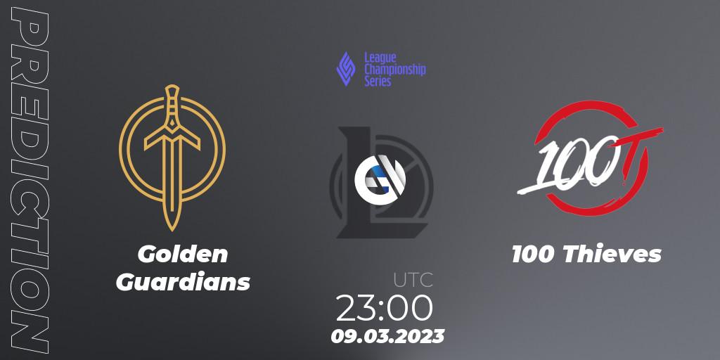 Golden Guardians vs 100 Thieves: Match Prediction. 18.02.23, LoL, LCS Spring 2023 - Group Stage