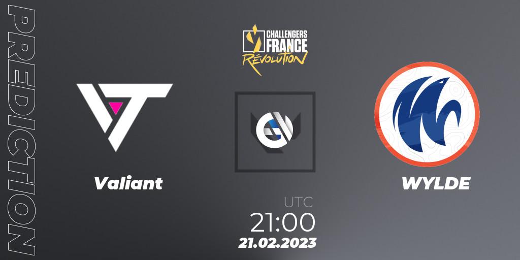 Valiant vs WYLDE: Match Prediction. 21.02.23, VALORANT, VALORANT Challengers 2023 France: Revolution Split 1