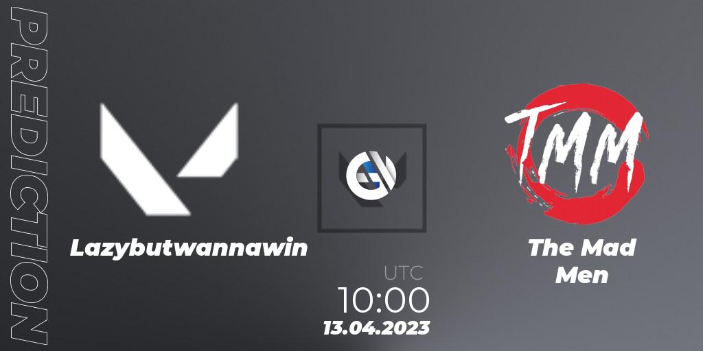Lazybutwannawin vs The Mad Men: Match Prediction. 13.04.2023 at 10:00, VALORANT, VALORANT Challengers 2023: Vietnam Split 2 - Group Stage