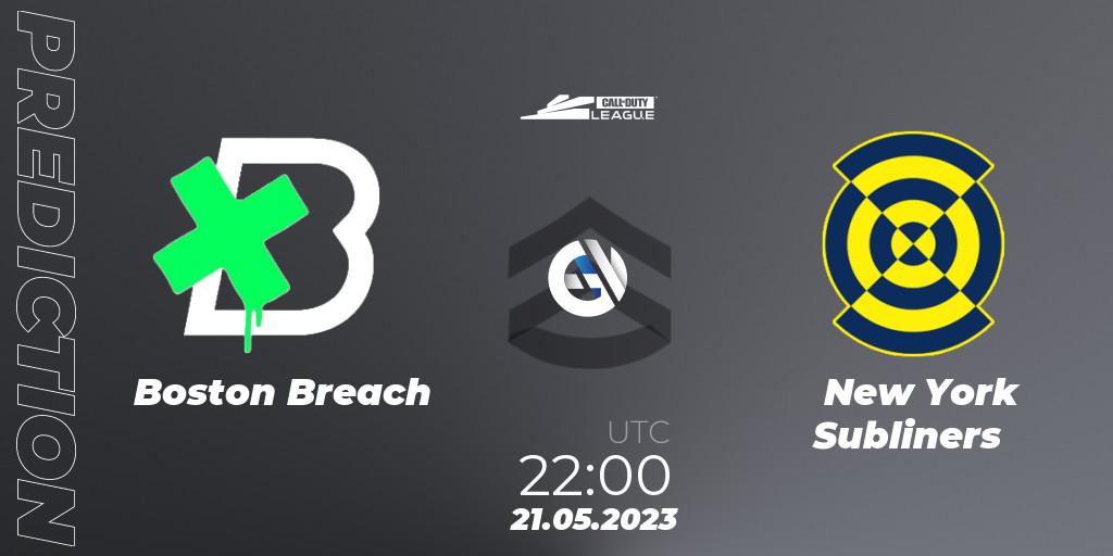 Boston Breach vs New York Subliners: Match Prediction. 21.05.2023 at 22:00, Call of Duty, Call of Duty League 2023: Stage 5 Major Qualifiers