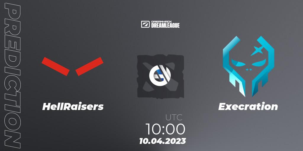 ex-HellRaisers vs Execration: Match Prediction. 10.04.2023 at 10:01, Dota 2, DreamLeague Season 19 - Group Stage 1