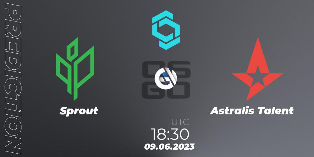 Sprout vs Astralis Talent: Match Prediction. 09.06.23, CS2 (CS:GO), CCT North Europe Series 5