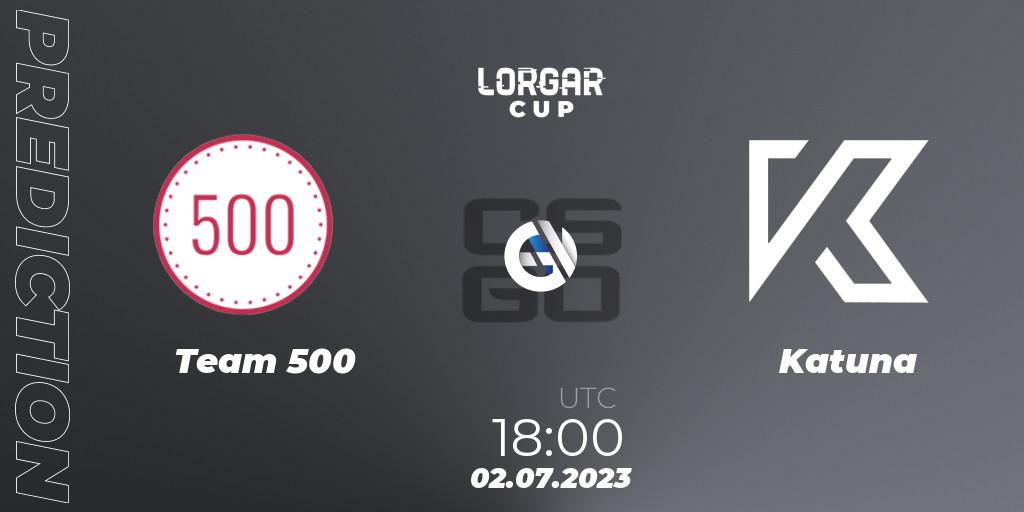 Team 500 vs Katuna: Match Prediction. 02.07.23, CS2 (CS:GO), Lorgar Cup