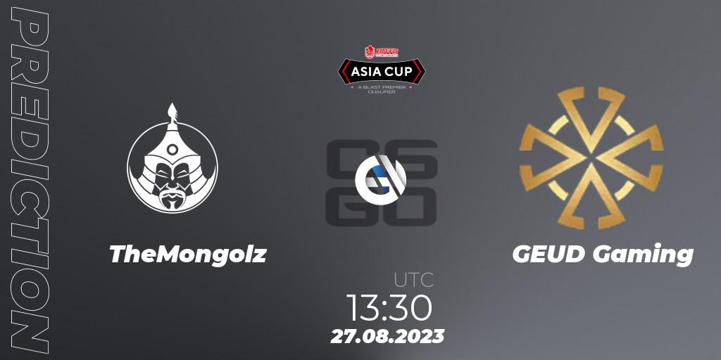TheMongolz vs GEUD Gaming: Match Prediction. 27.08.2023 at 13:35, Counter-Strike (CS2), 5E Arena Asia Cup Fall 2023