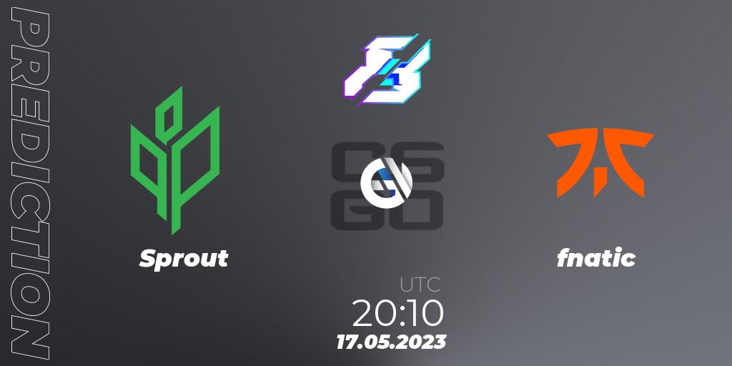 Sprout vs fnatic: Match Prediction. 17.05.2023 at 20:10, Counter-Strike (CS2), Gamers8 2023 Europe Open Qualifier 1