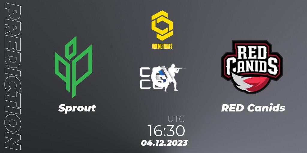 Sprout vs RED Canids: Match Prediction. 04.12.23, CS2 (CS:GO), CCT Online Finals #5