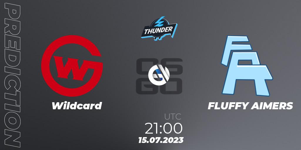 Wildcard vs FLUFFY AIMERS: Match Prediction. 15.07.2023 at 21:00, Counter-Strike (CS2), Thunderpick World Championship 2023: North American Qualifier #1