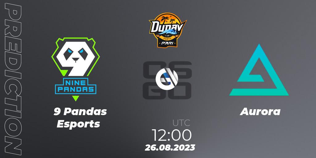 9 Pandas Esports vs Aurora: Match Prediction. 26.08.2023 at 12:00, Counter-Strike (CS2), PARI Dunav Party 2023