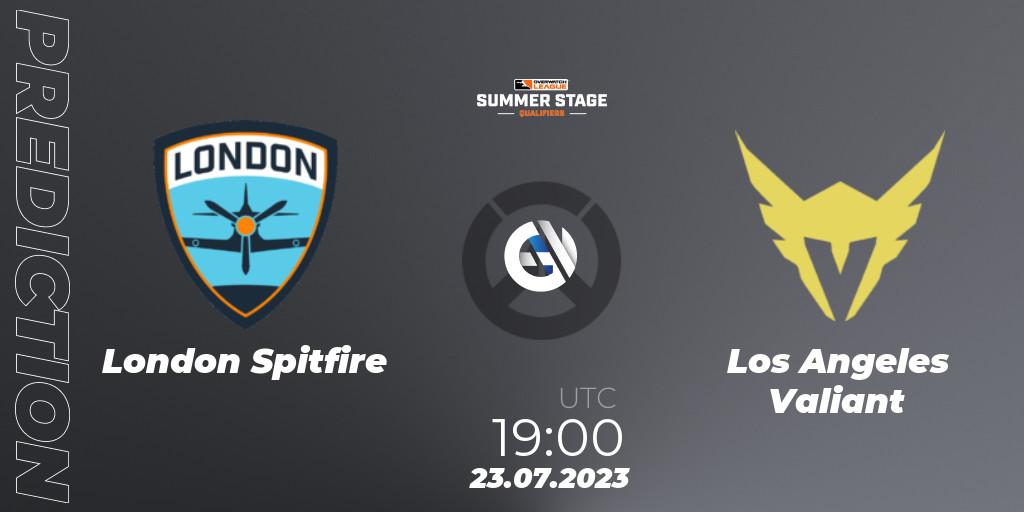 London Spitfire vs Los Angeles Valiant: Match Prediction. 23.07.2023 at 19:00, Overwatch, Overwatch League 2023 - Summer Stage Qualifiers