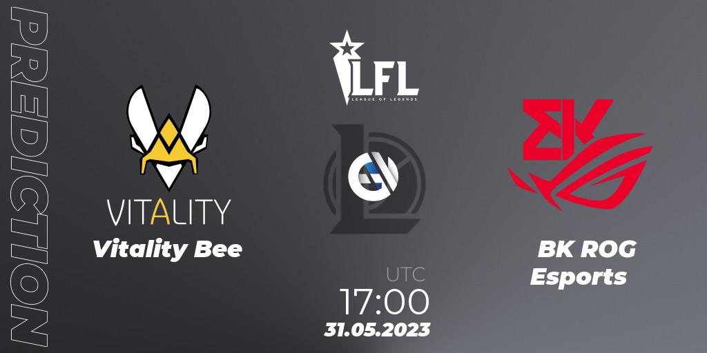 Vitality Bee vs BK ROG Esports: Match Prediction. 31.05.2023 at 17:00, LoL, LFL Summer 2023 - Group Stage