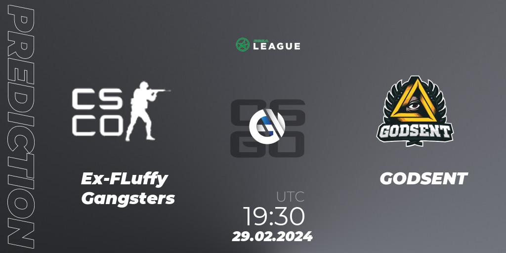 Ex-FLuffy Gangsters vs GODSENT: Match Prediction. 29.02.2024 at 19:30, Counter-Strike (CS2), ESEA Season 48: Advanced Division - Europe