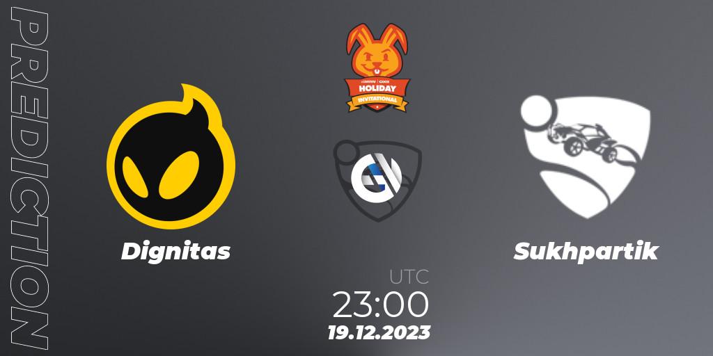 Dignitas vs Sukhpartik: Match Prediction. 19.12.2023 at 23:00, Rocket League, OXG Holiday Invitational