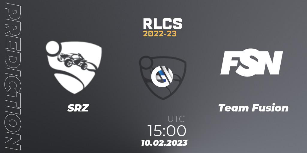 SRZ vs Team Fusion: Match Prediction. 10.02.23, Rocket League, RLCS 2022-23 - Winter: Sub-Saharan Africa Regional 2 - Winter Cup