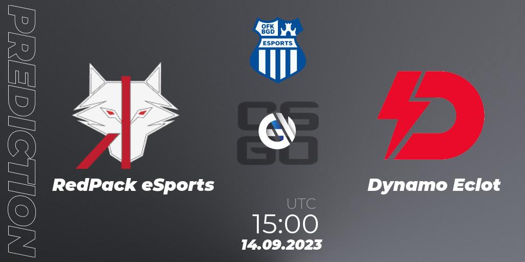 RedPack eSports vs Dynamo Eclot: Match Prediction. 14.09.23, CS2 (CS:GO), OFK BGD Esports Series #1