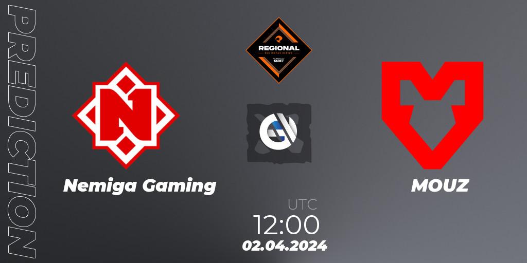 Nemiga Gaming vs MOUZ: Match Prediction. 02.04.24, Dota 2, RES Regional Series: EU #1