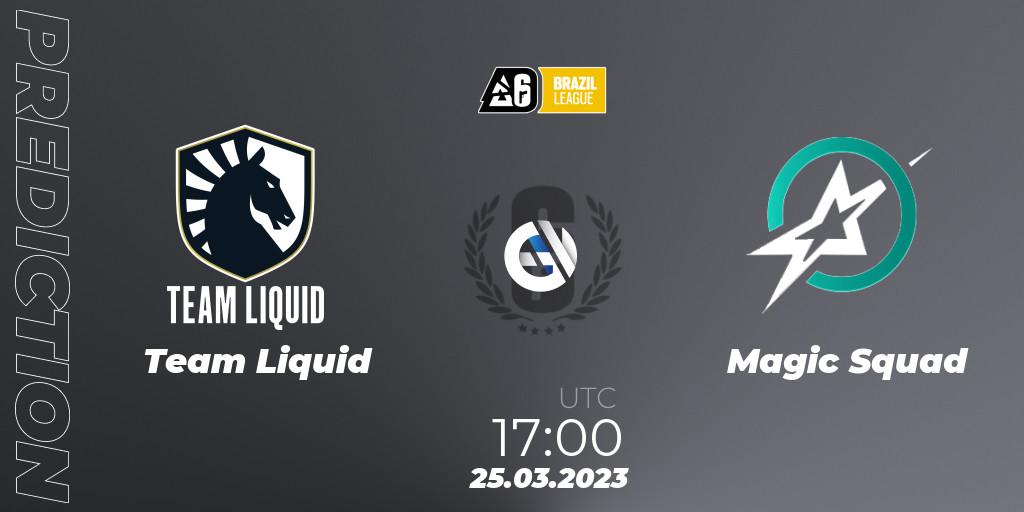 Team Liquid vs Magic Squad: Match Prediction. 25.03.23, Rainbow Six, Brazil League 2023 - Stage 1
