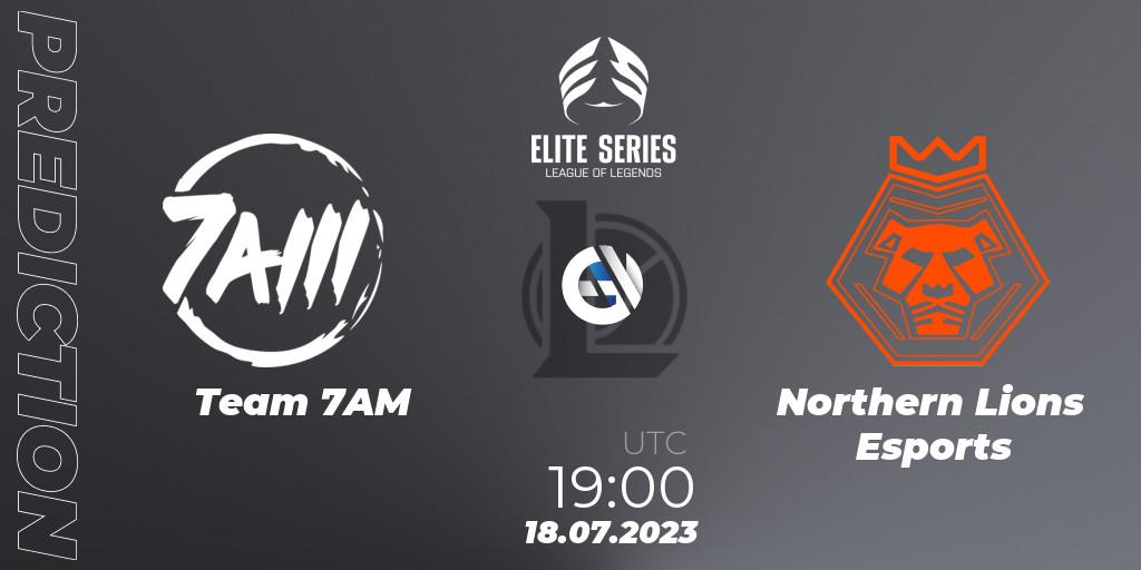 Team 7AM vs Northern Lions Esports: Match Prediction. 18.07.23, LoL, Elite Series Summer 2023