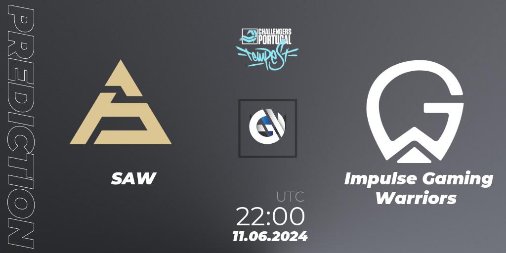 SAW vs Impulse Gaming Warriors: Match Prediction. 11.06.2024 at 21:00, VALORANT, VALORANT Challengers 2024 Portugal: Tempest Split 2