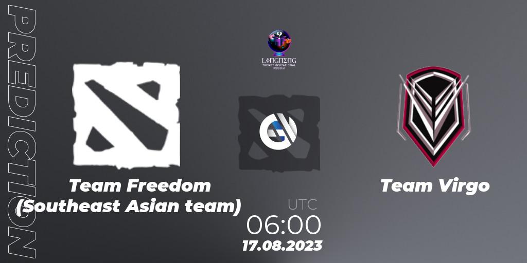 Team Freedom (Southeast Asian team) vs Team Virgo: Match Prediction. 22.08.23, Dota 2, LingNeng Trendy Invitational