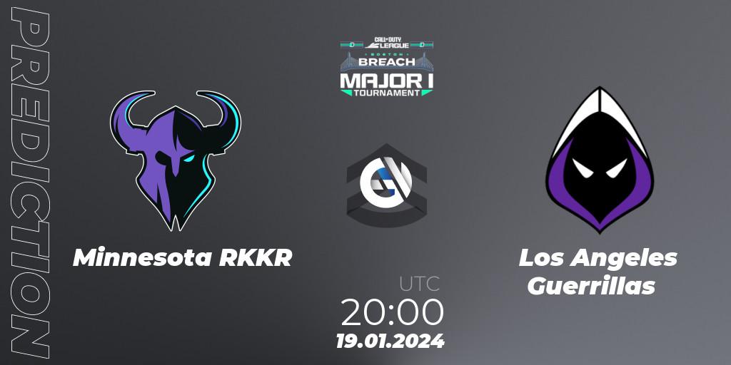 Minnesota RØKKR vs Los Angeles Guerrillas: Match Prediction. 19.01.2024 at 20:00, Call of Duty, Call of Duty League 2024: Stage 1 Major Qualifiers