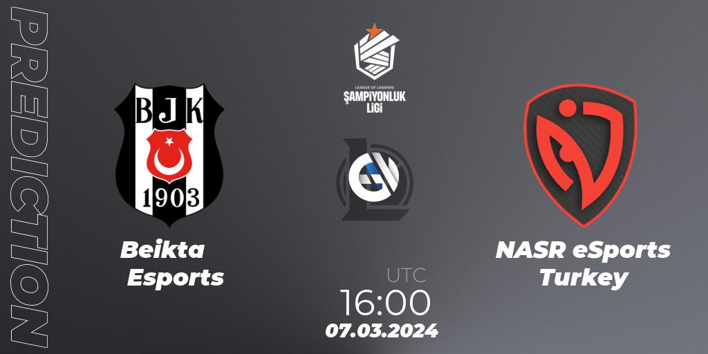 Beşiktaş Esports vs NASR eSports Turkey: Match Prediction. 07.03.2024 at 16:00, LoL, TCL Winter 2024