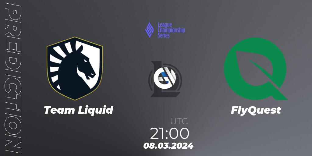 Team Liquid vs FlyQuest: Match Prediction. 08.03.24, LoL, LCS Spring 2024 - Group Stage