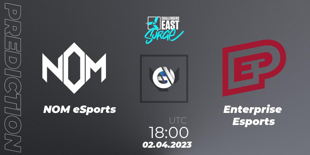NOM eSports vs Enterprise Esports: Match Prediction. 02.04.23, VALORANT, VALORANT Challengers 2023 East: Surge Split 2