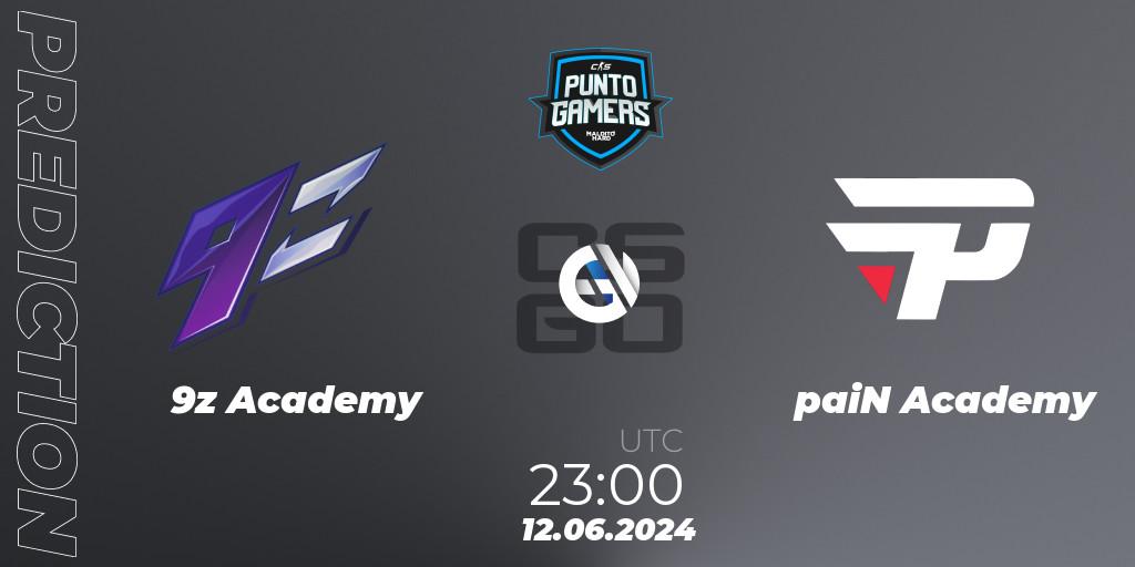 9z Academy vs paiN Academy: Match Prediction. 12.06.2024 at 23:00, Counter-Strike (CS2), Punto Gamers Cup 2024