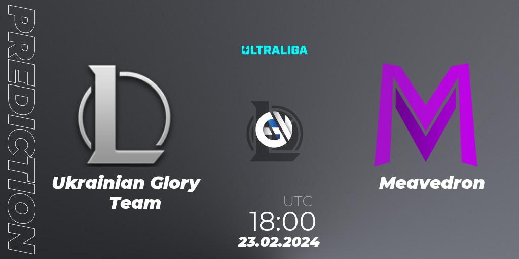 Ukrainian Glory Team vs Meavedron: Match Prediction. 23.02.2024 at 18:00, LoL, Ultraliga 2nd Division Season 8