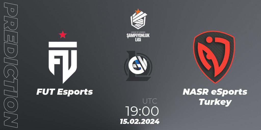 FUT Esports vs NASR eSports Turkey: Match Prediction. 15.02.2024 at 19:00, LoL, TCL Winter 2024
