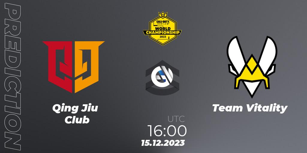 Qing Jiu Club vs Team Vitality: Match Prediction. 15.12.2023 at 15:15, Call of Duty, CODM World Championship 2023