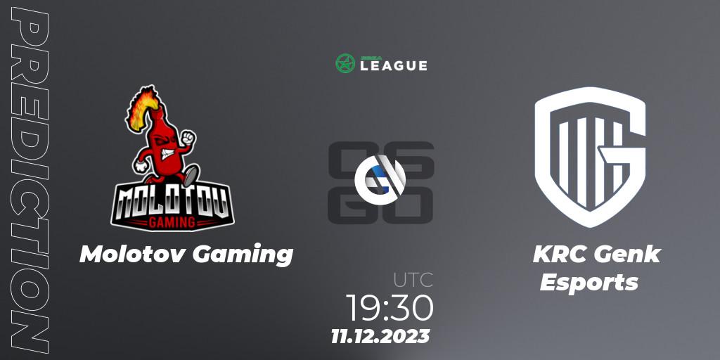 Molotov Gaming vs KRC Genk Esports: Match Prediction. 11.12.2023 at 18:30, Counter-Strike (CS2), ESEA Season 47: Main Division - Europe