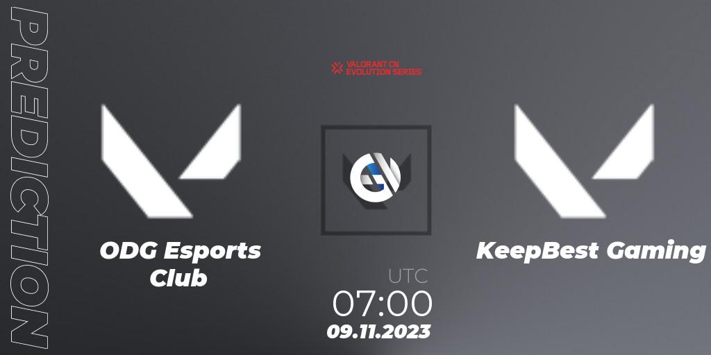 ODG Esports Club vs KeepBest Gaming: Match Prediction. 09.11.2023 at 07:00, VALORANT, VALORANT China Evolution Series Act 3: Heritability - Play-In